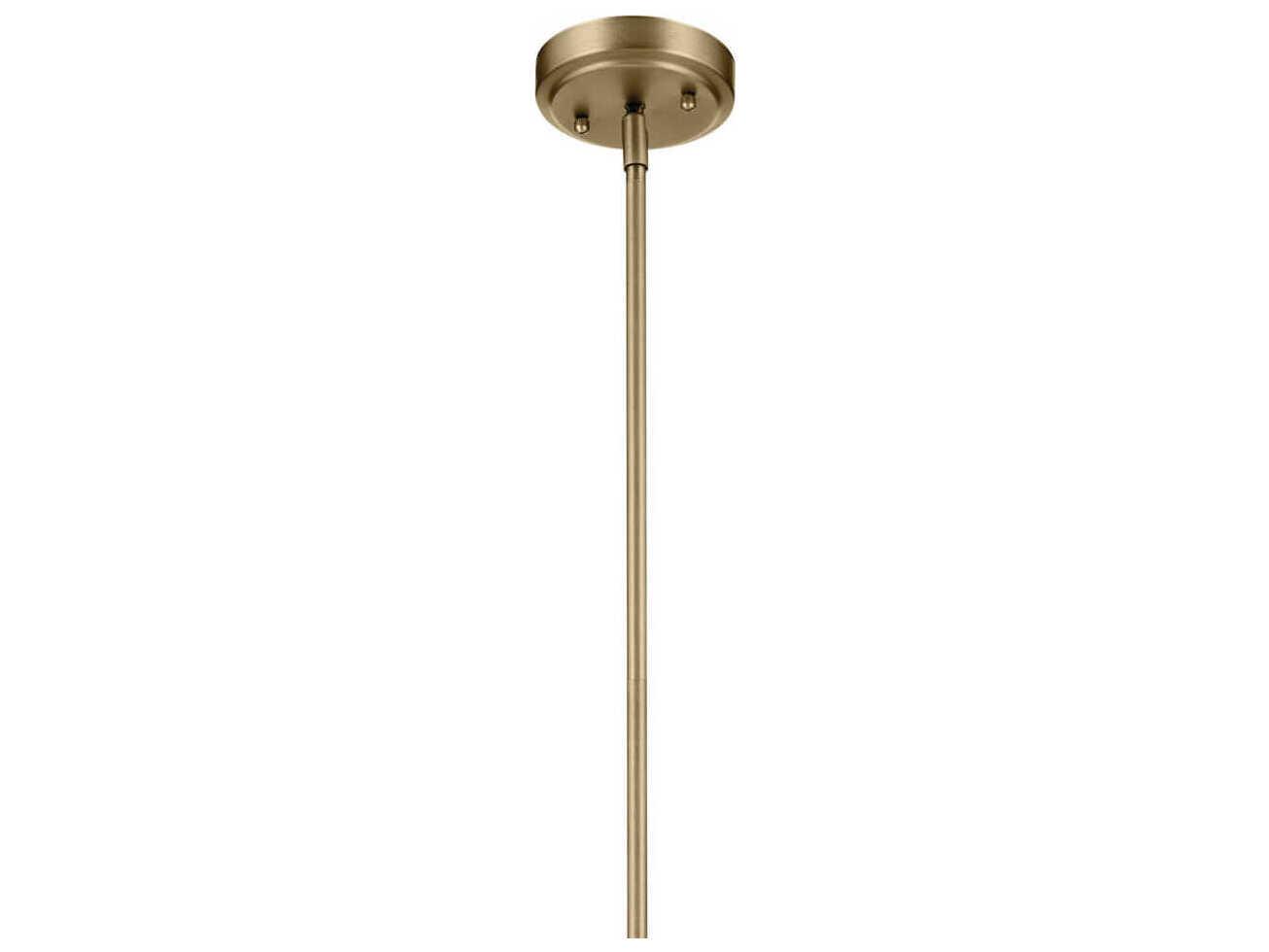 Kichler Everly 1-Light Natural Brass Bell Pendant