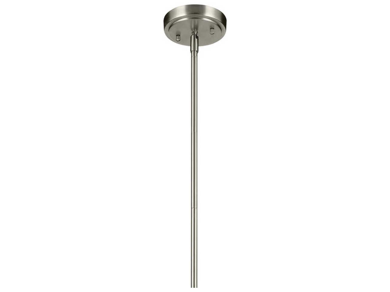 Kichler Everly 1-Light Brushed Nickel Bell Geometric Pendant