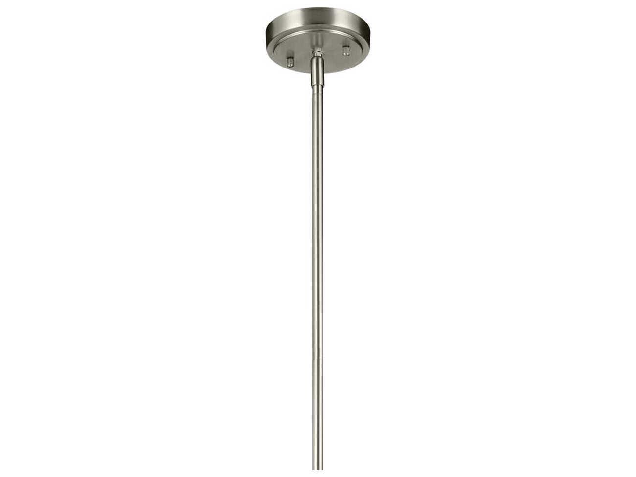 Kichler Everly 1-Light Brushed Nickel Bell Mini Pendant