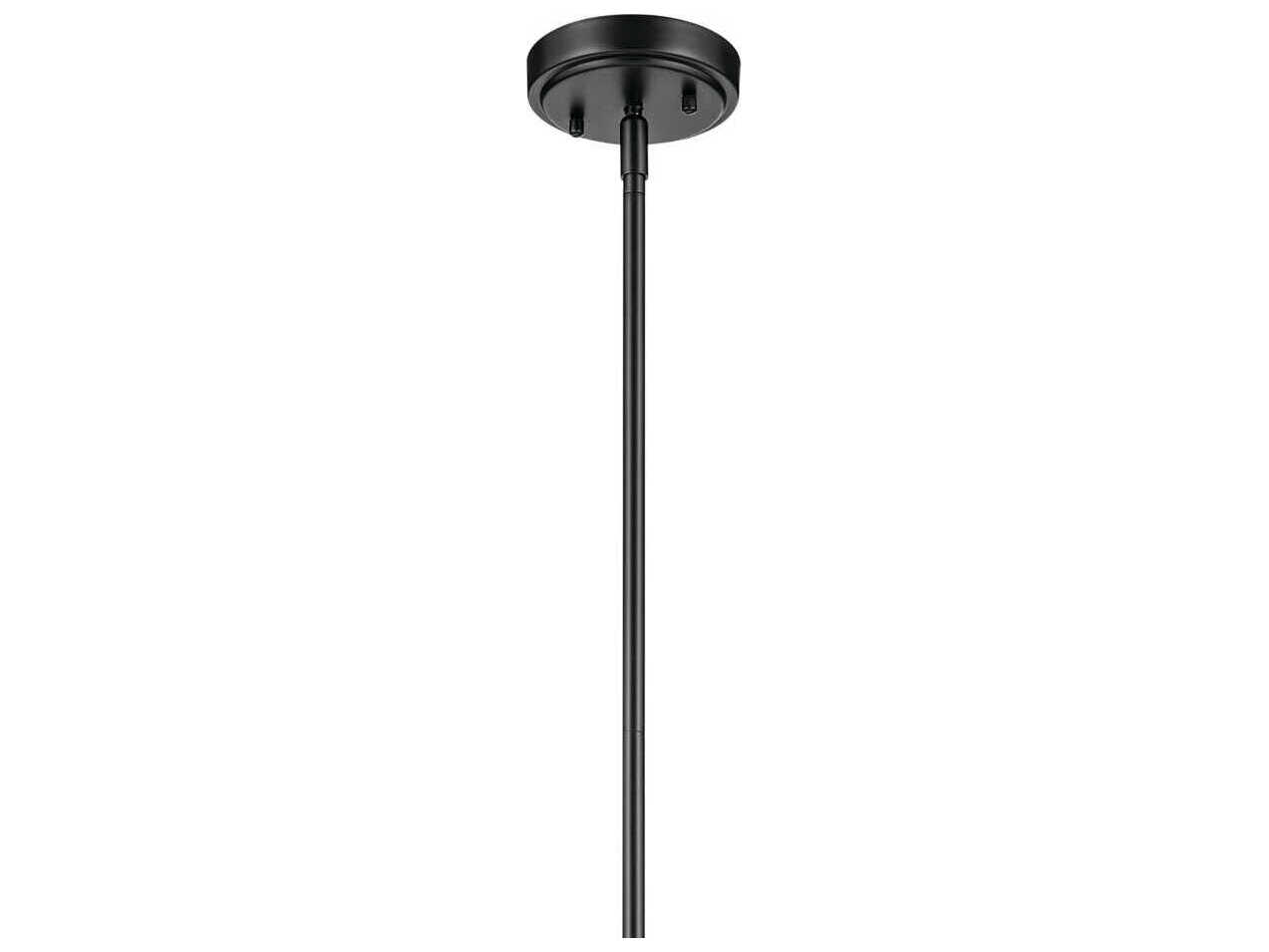 Kichler Everly 1-Light Black Bell Mini Pendant