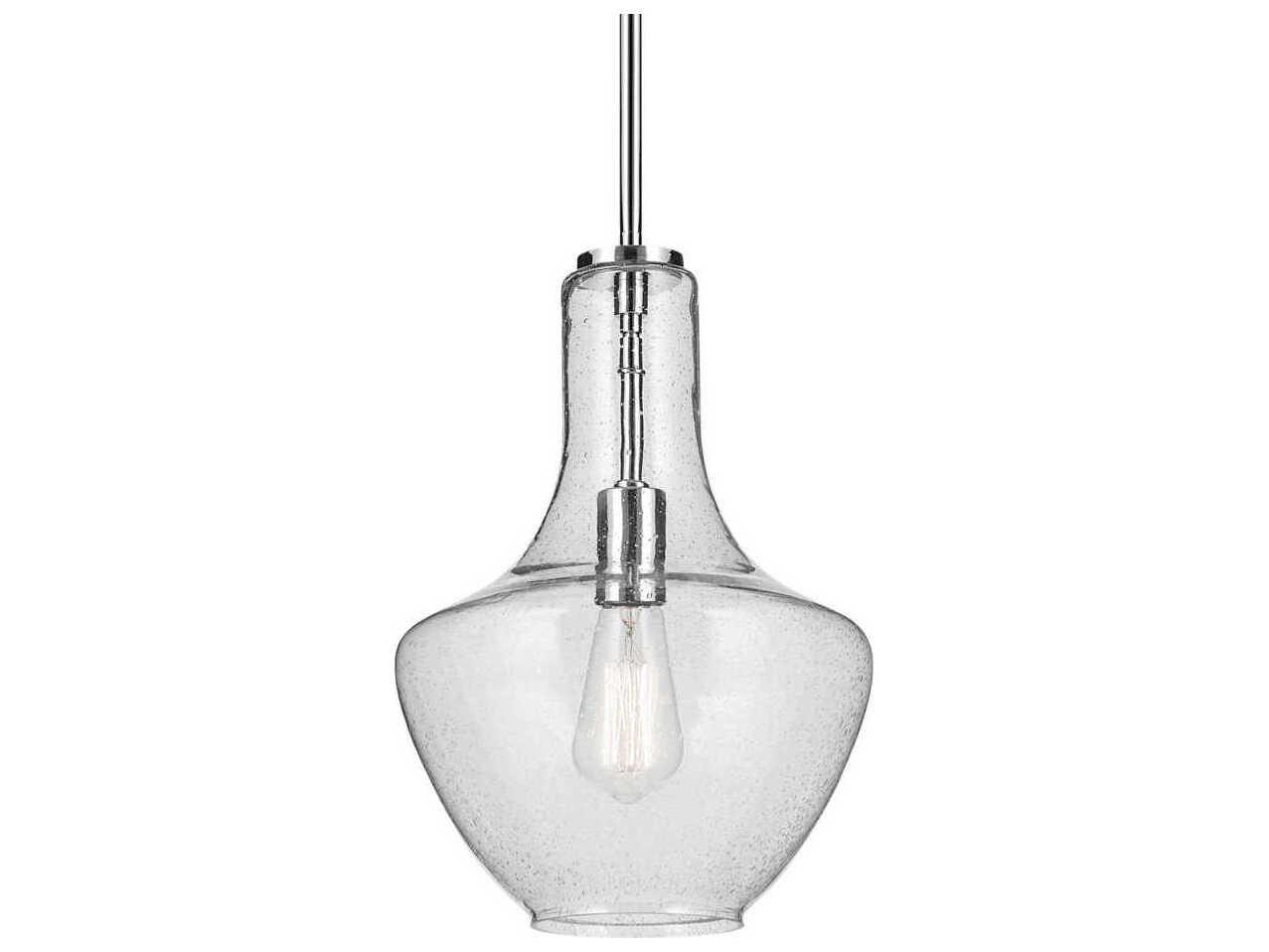 Kichler Everly 1-Light Chrome Bell Mini Pendant