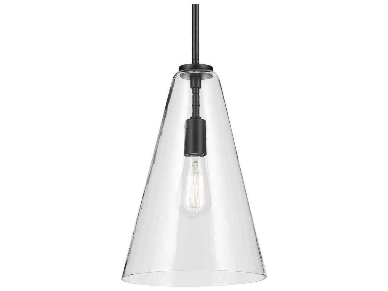 Kichler Everly 1-Light Black Mini Pendant