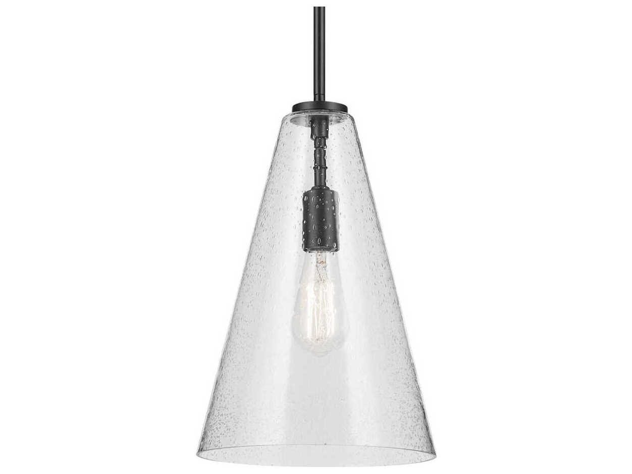 Kichler Everly 1-Light Black Mini Pendant