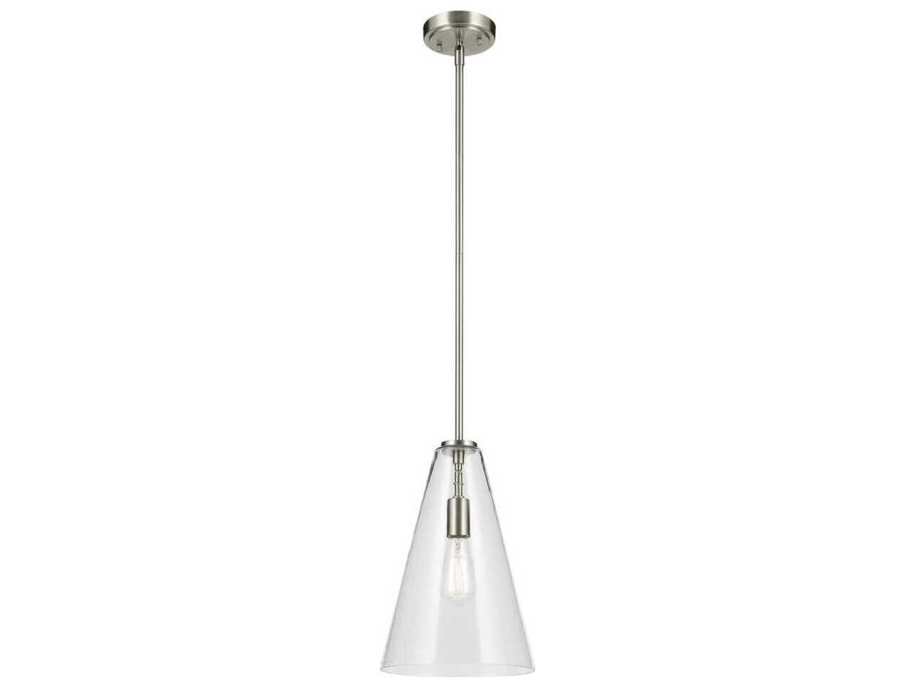Kichler Everly 1-Light Brushed Nickel Mini Pendant