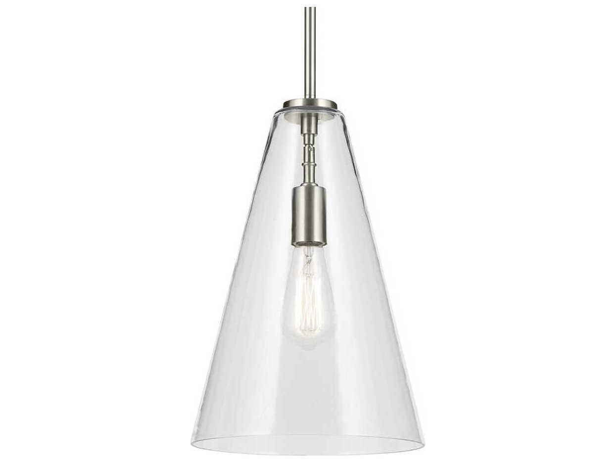 Kichler Everly 1-Light Brushed Nickel Mini Pendant