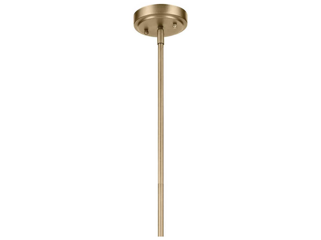 Kichler Everly 1-Light Natural Brass Pendant
