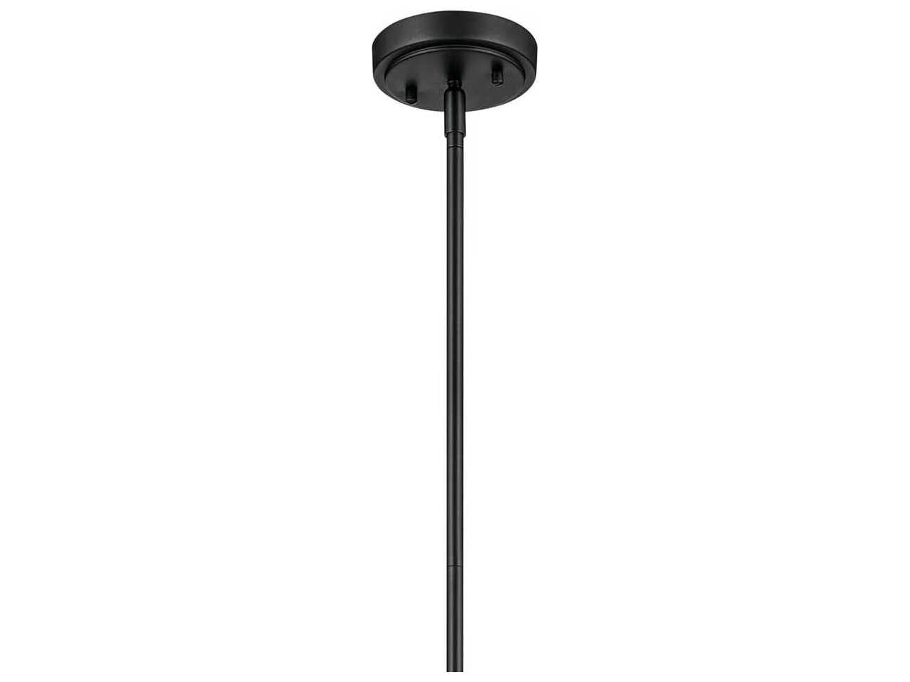 Kichler Everly 1-Light Black Bell Mini Pendant