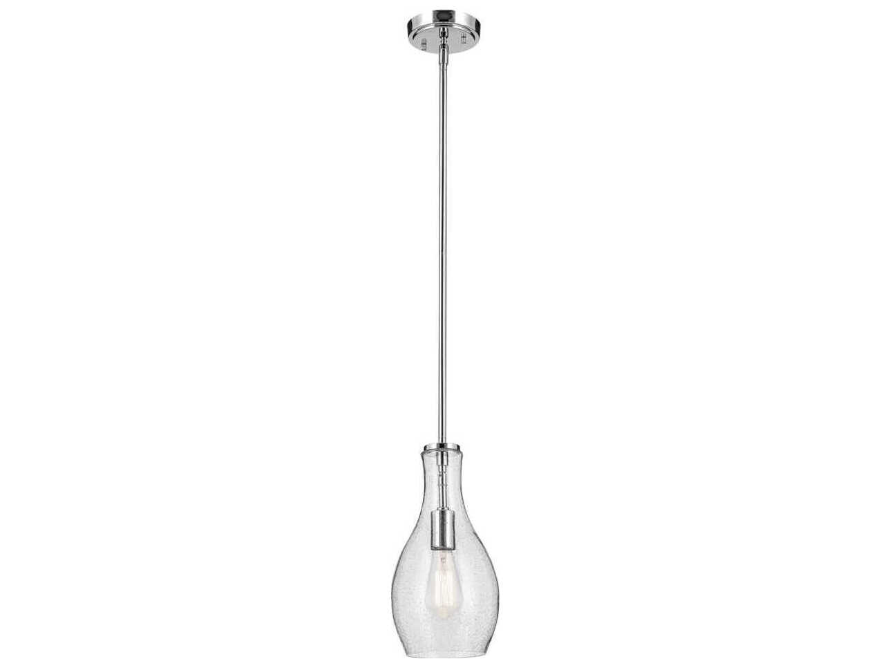 Kichler Everly 1-Light Chrome Bell Mini Pendant