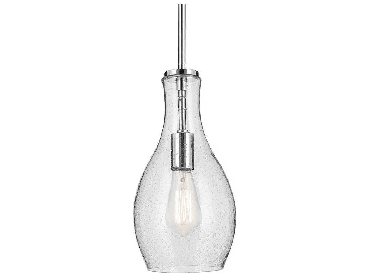 Kichler Everly 1-Light Chrome Bell Mini Pendant
