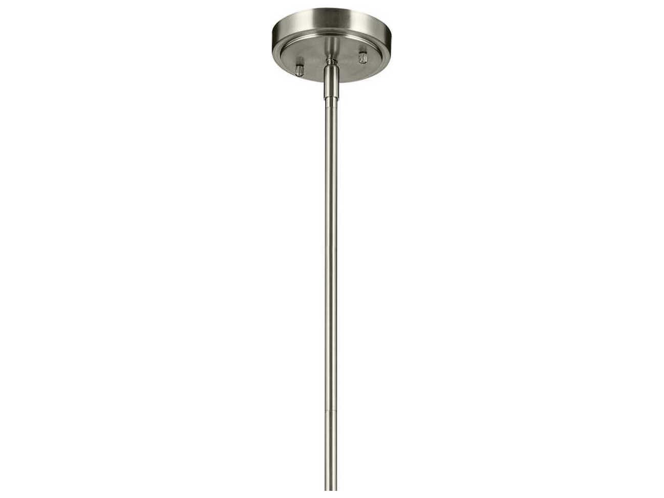 Kichler Everly 1-Light Brushed Nickel Bell Mini Pendant