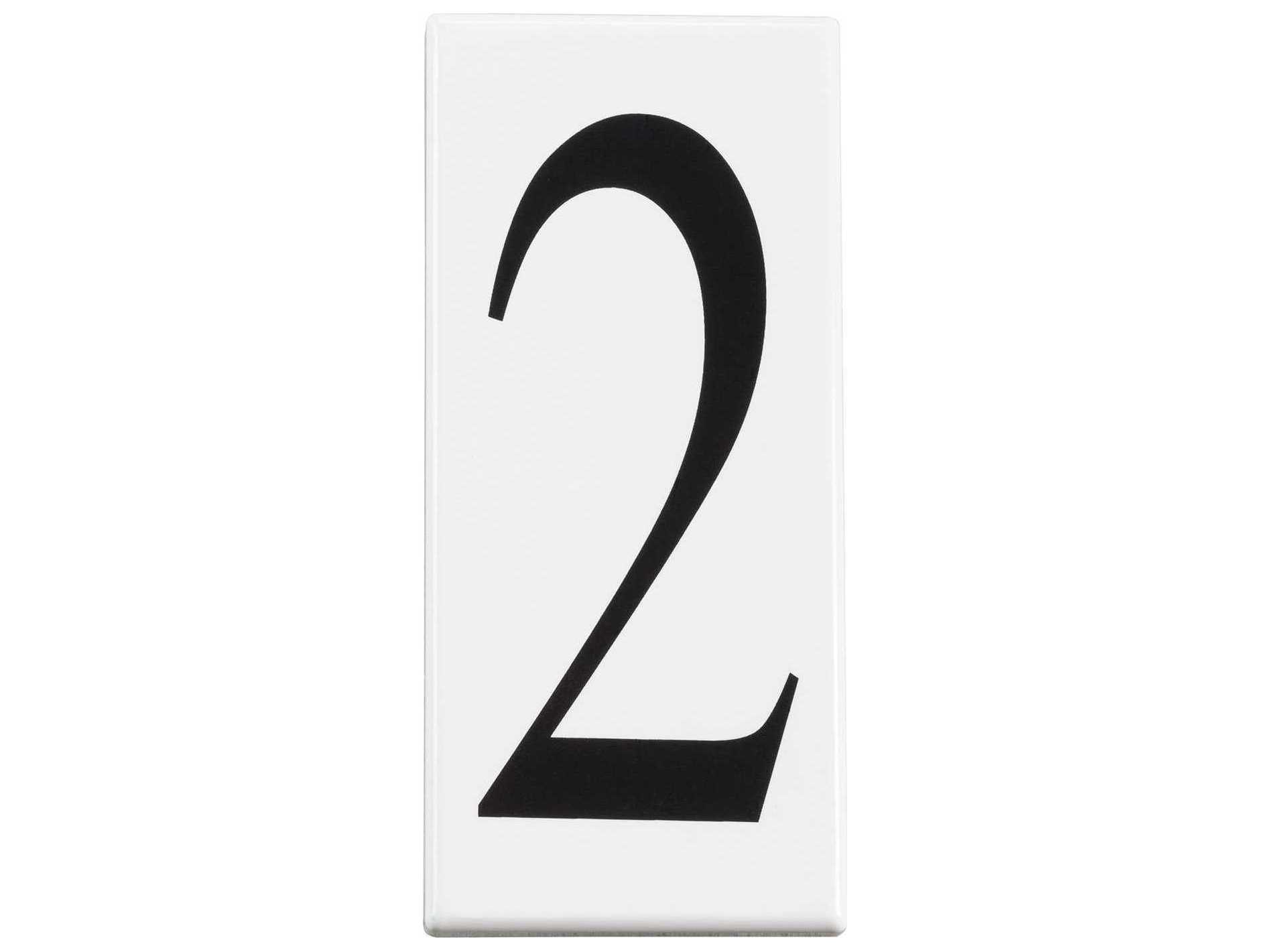 Kichler White Addressed Number 2 Panel