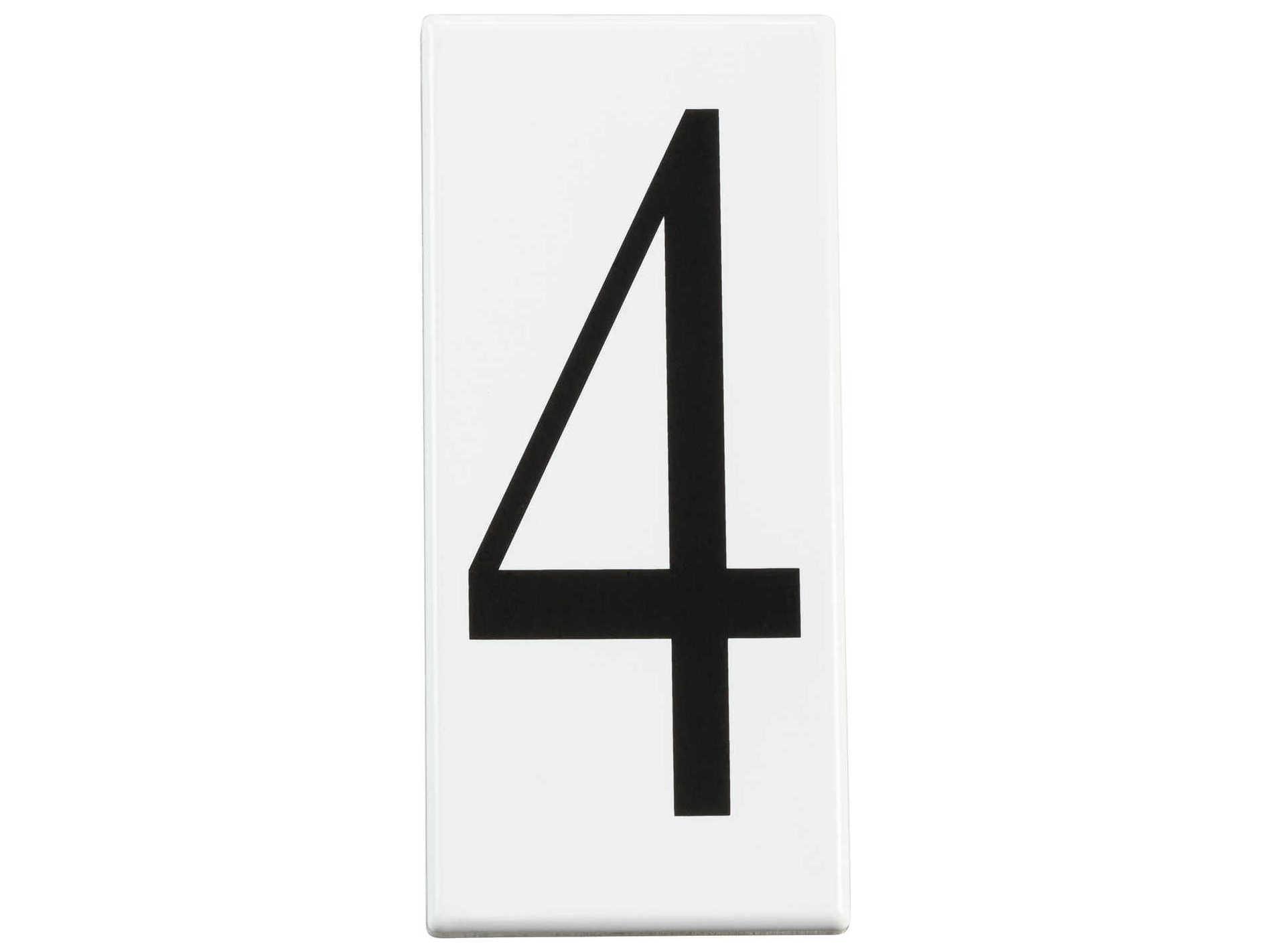 Kichler White Addressed Number 4 Panel