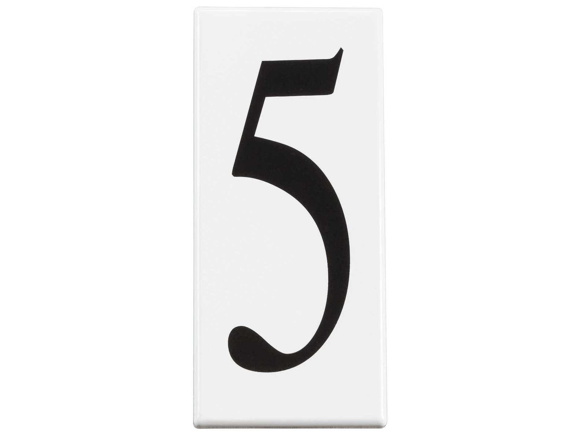 Kichler White Addressed Number 5 Panel