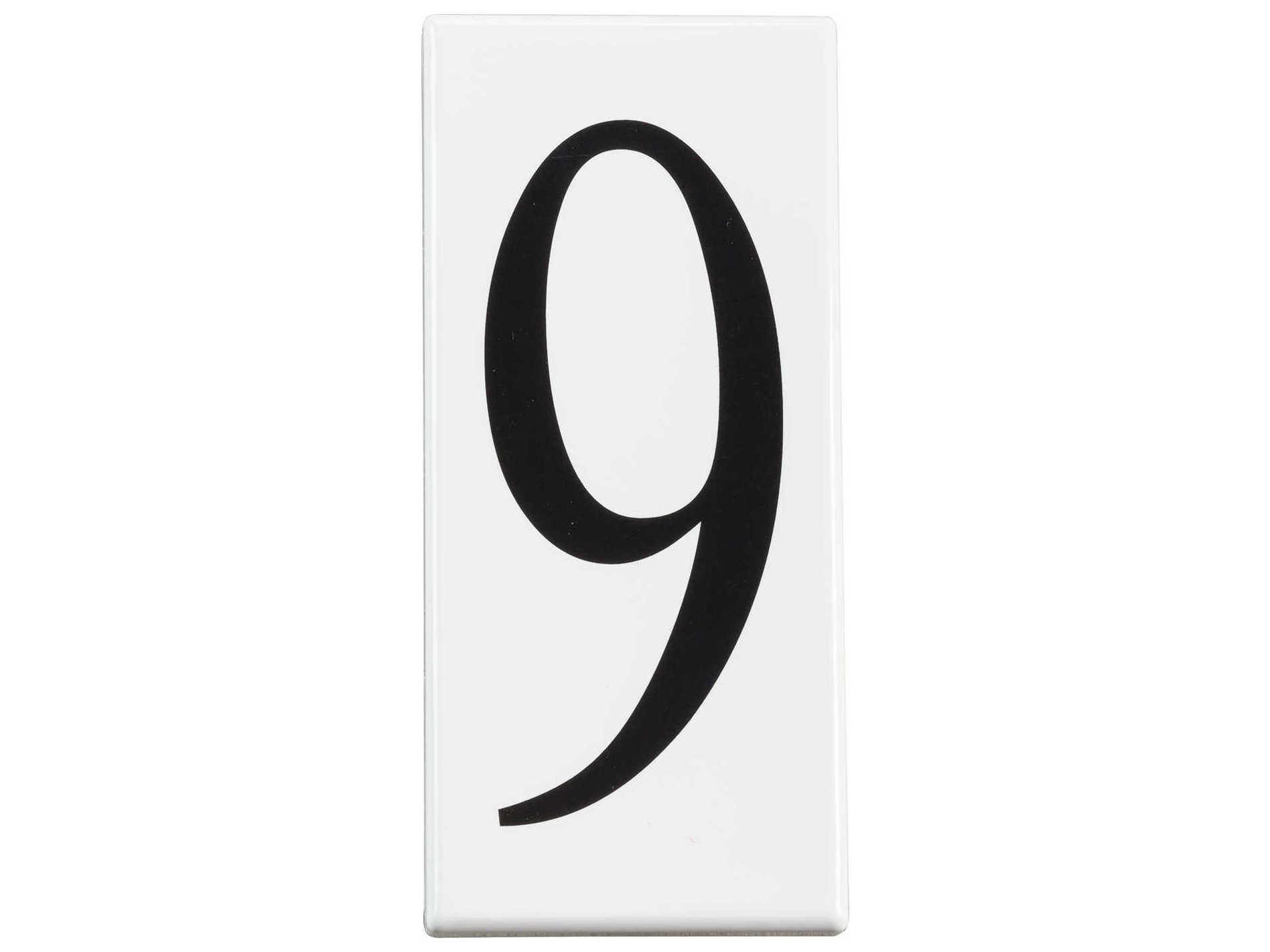 Kichler White Addressed Number 9 Panel