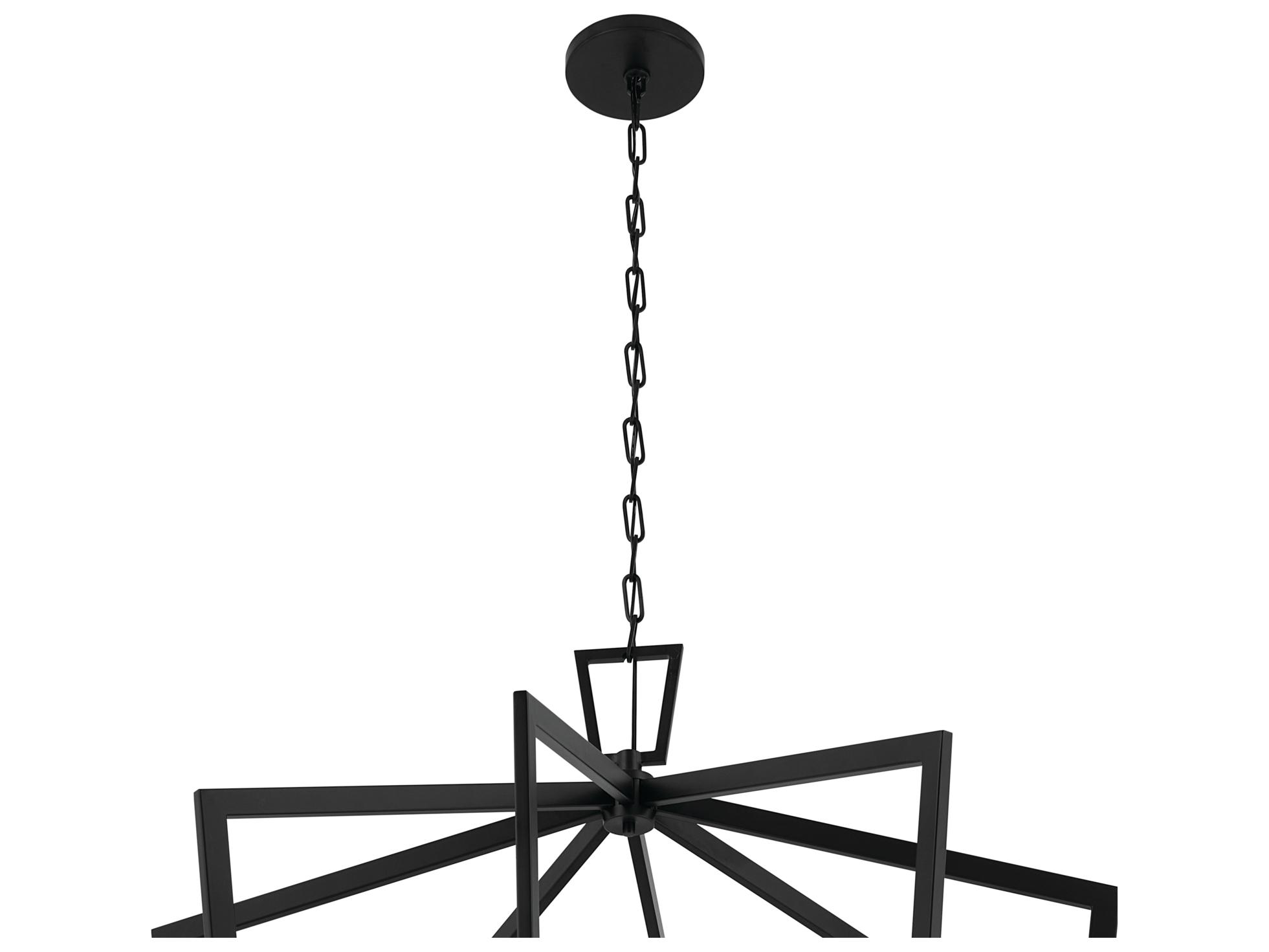 Kichler Abbotswell 16-Light Black Geometric Pendant