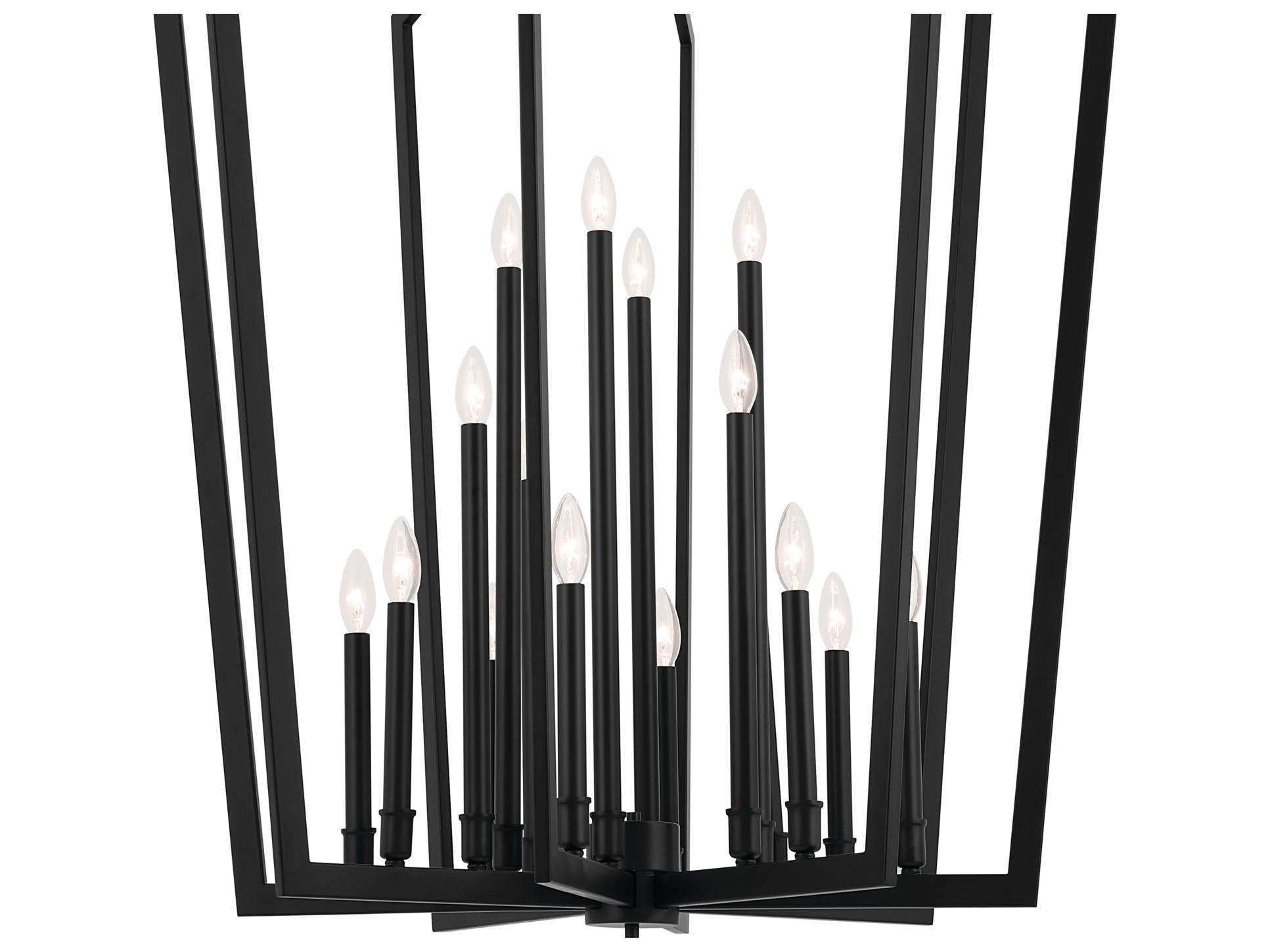 Kichler Abbotswell 16-Light Black Geometric Pendant