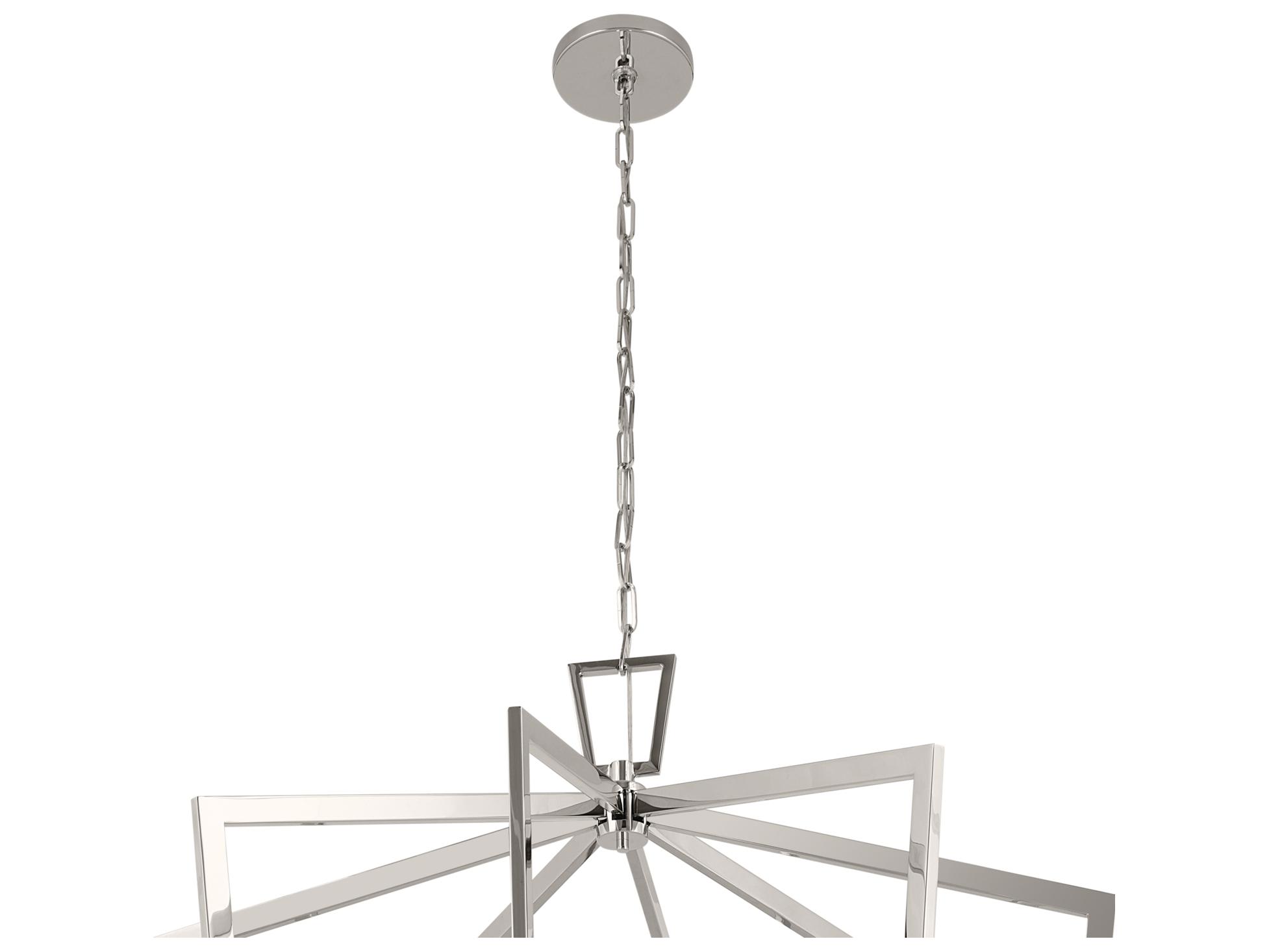 Kichler Abbotswell 16-Light Polished Nickel Geometric Linear Pendant