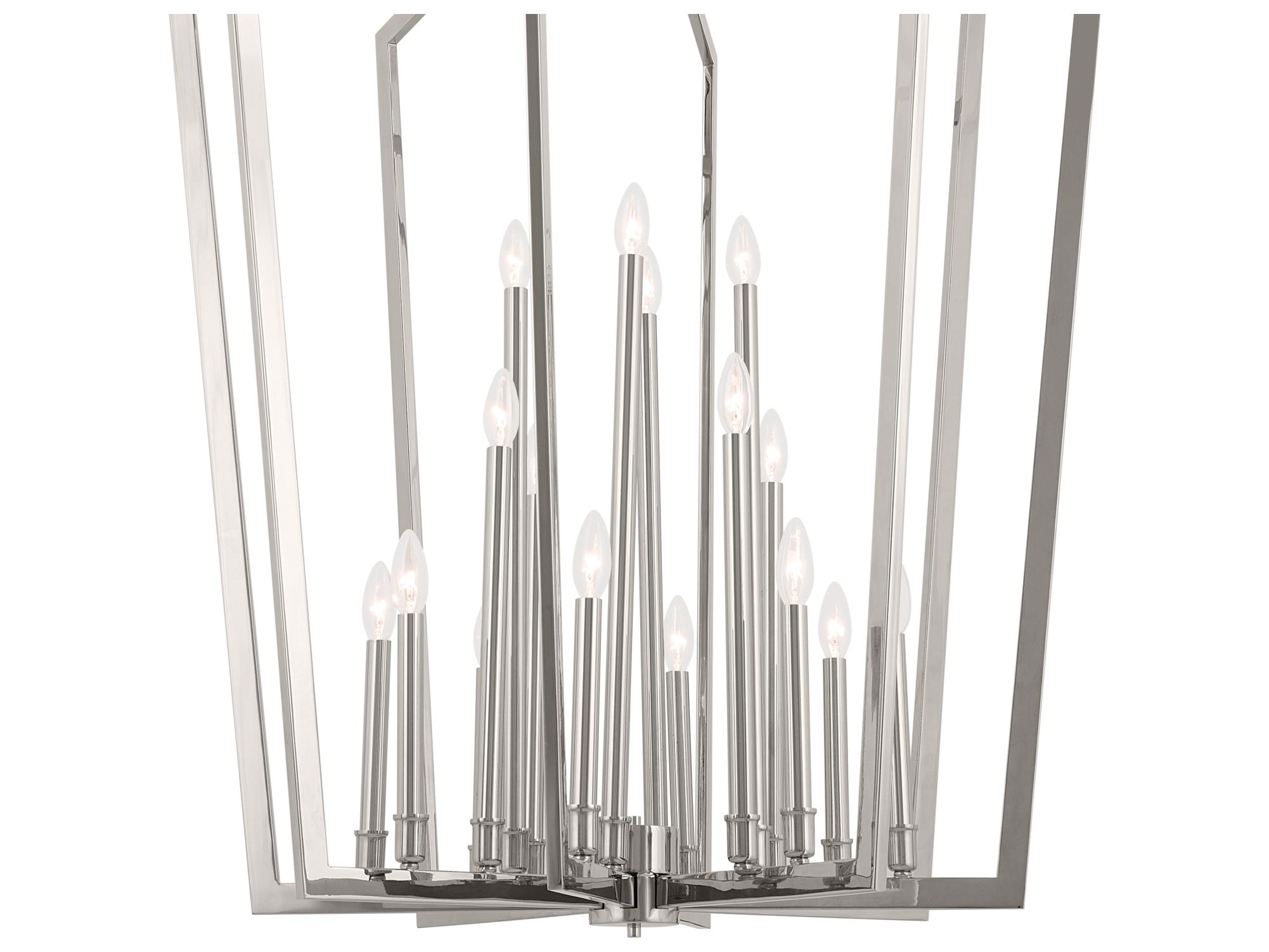 Kichler Abbotswell 16-Light Polished Nickel Geometric Linear Pendant