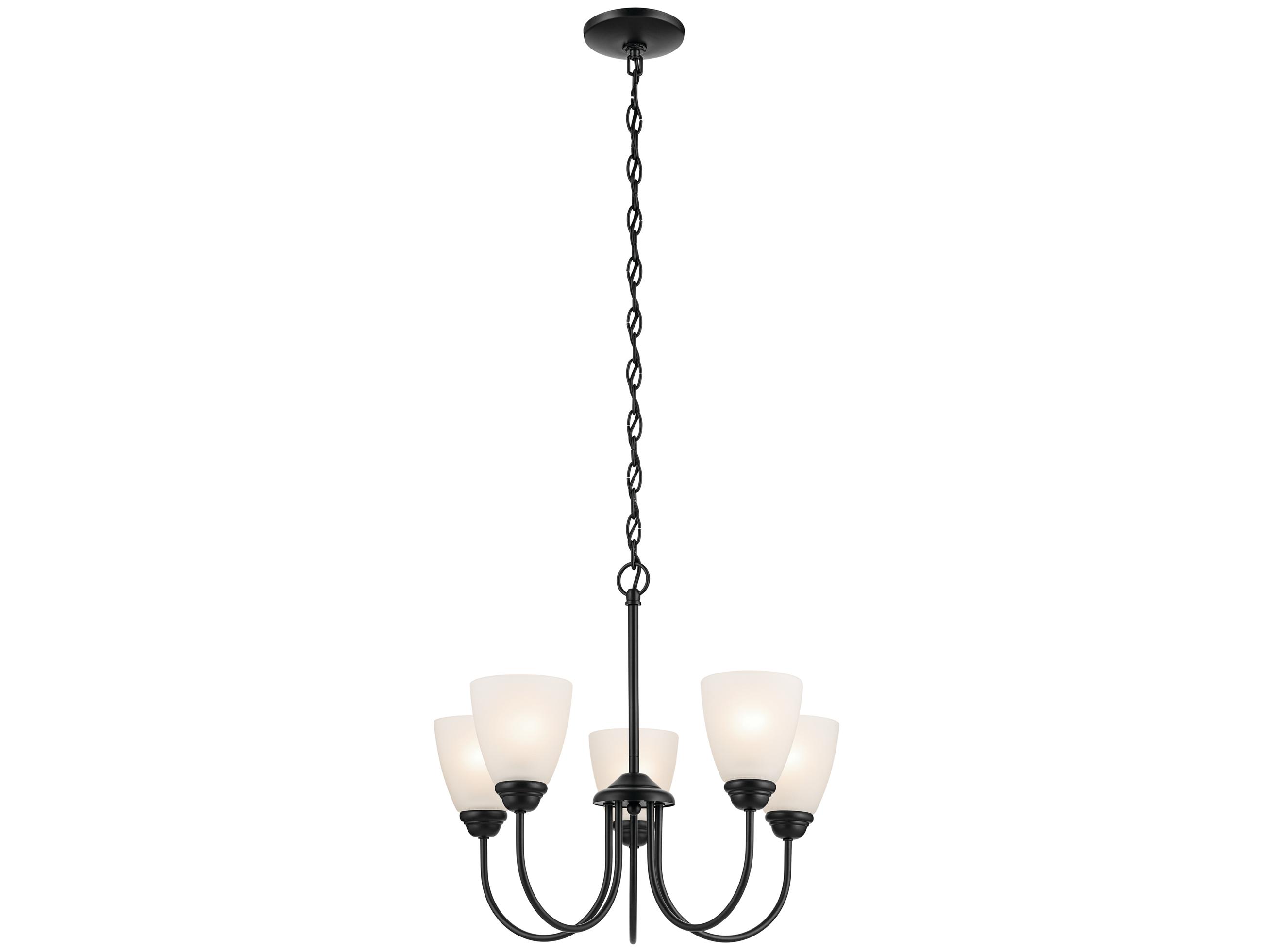Kichler Jolie 5-Light Black Bell Chandelier