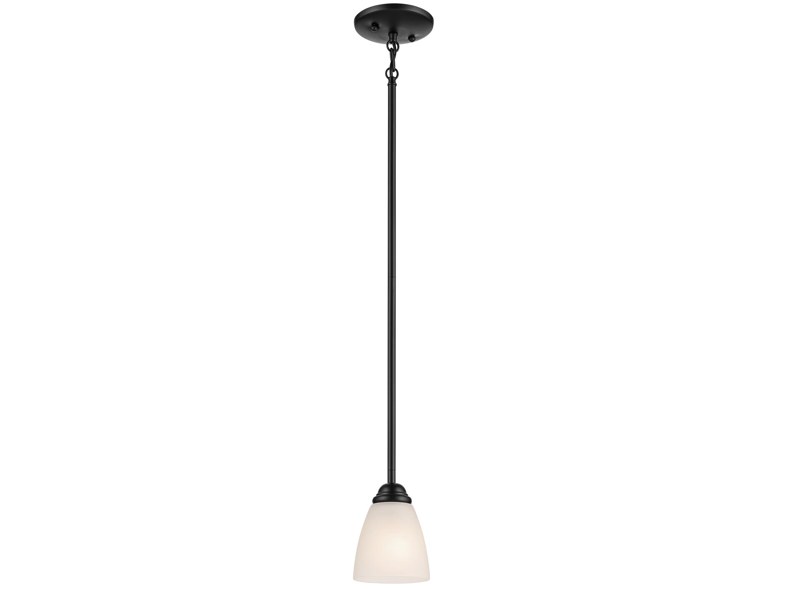 Kichler Jolie 1-Light Black Mini Pendant