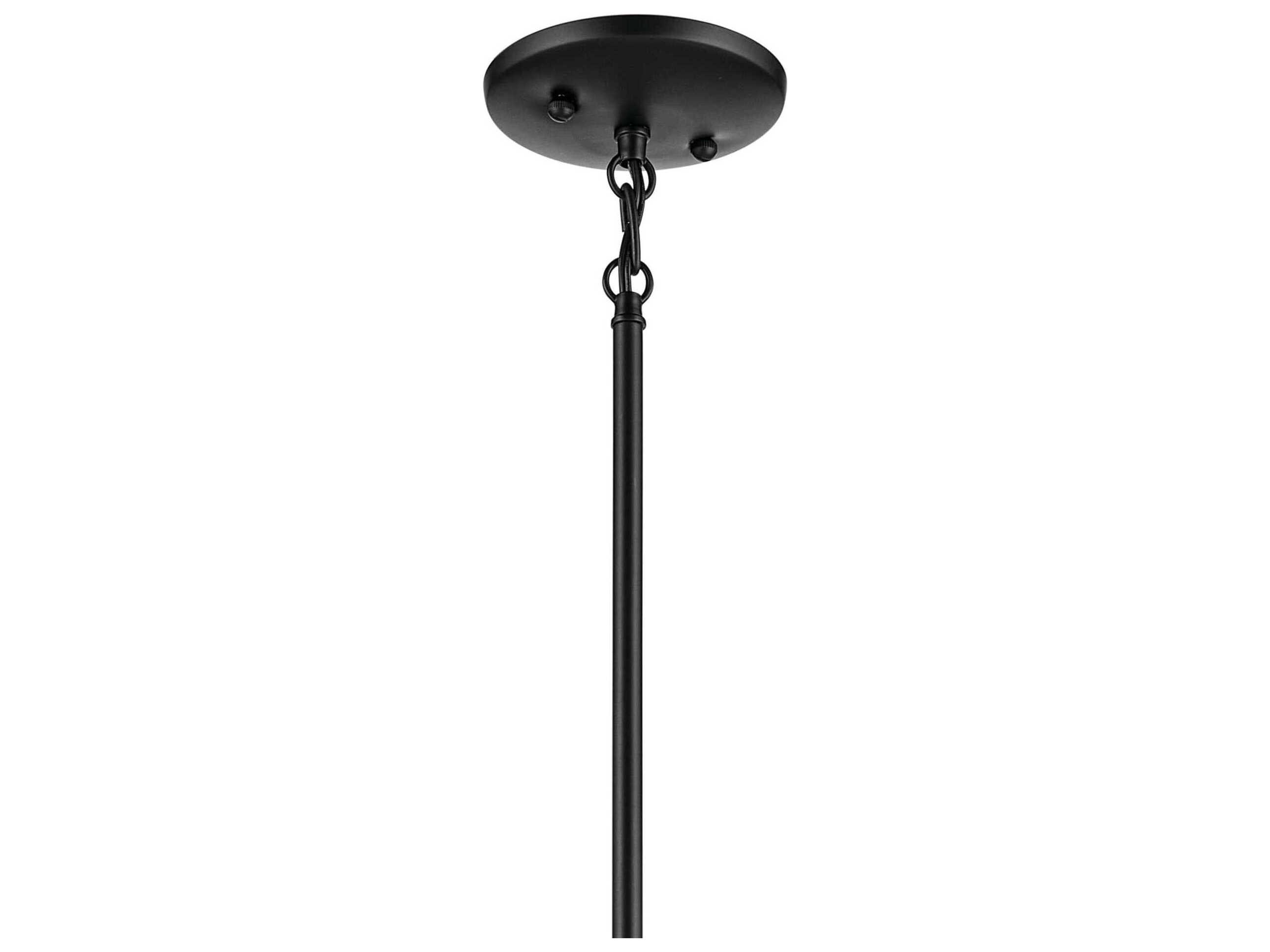 Kichler Jolie 1-Light Black Mini Pendant