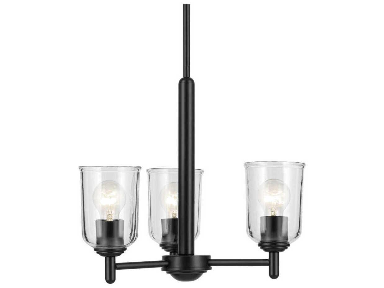 Kichler Shailene 3-Light Black Bell Chandelier