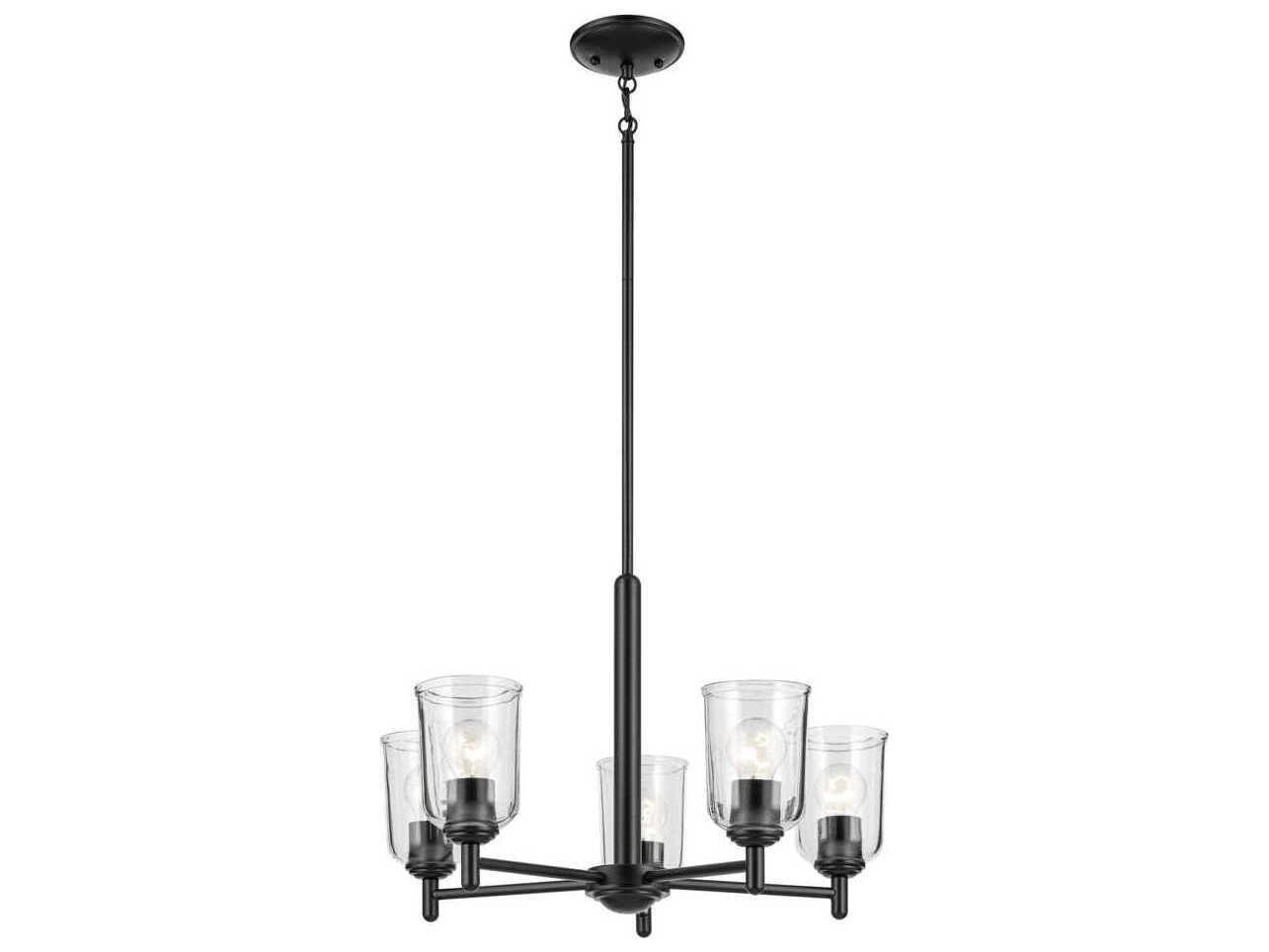 Kichler Shailene 5-Light Black Bell Chandelier
