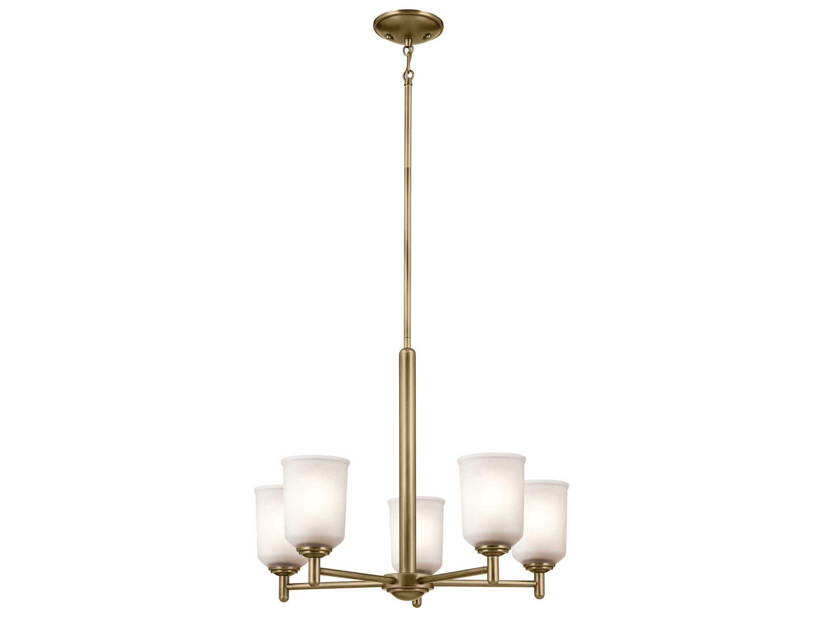 Kichler Shailene 5-Light Natural Brass Chandelier