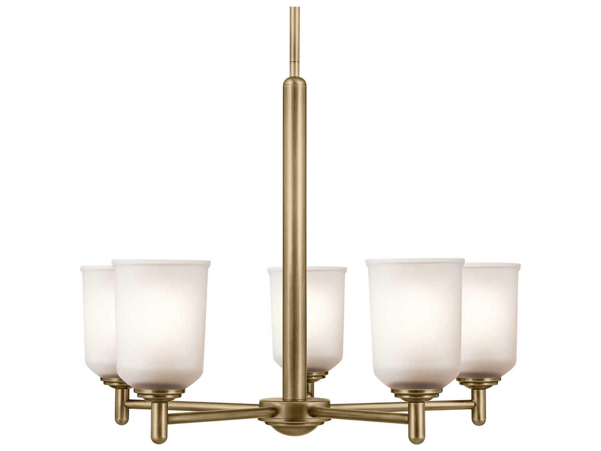 Kichler Shailene 5-Light Natural Brass Chandelier