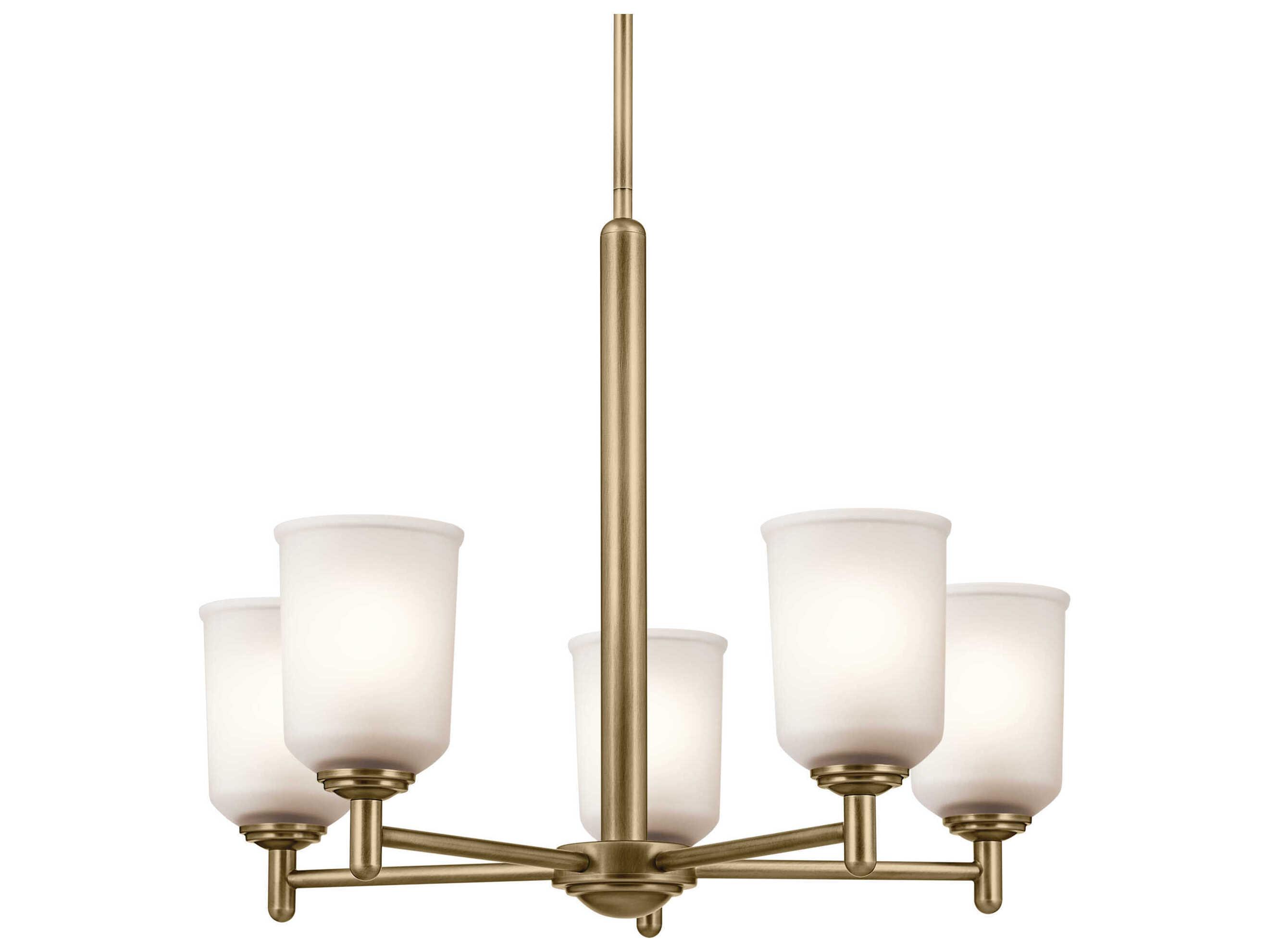 Kichler Shailene 5-Light Natural Brass Chandelier