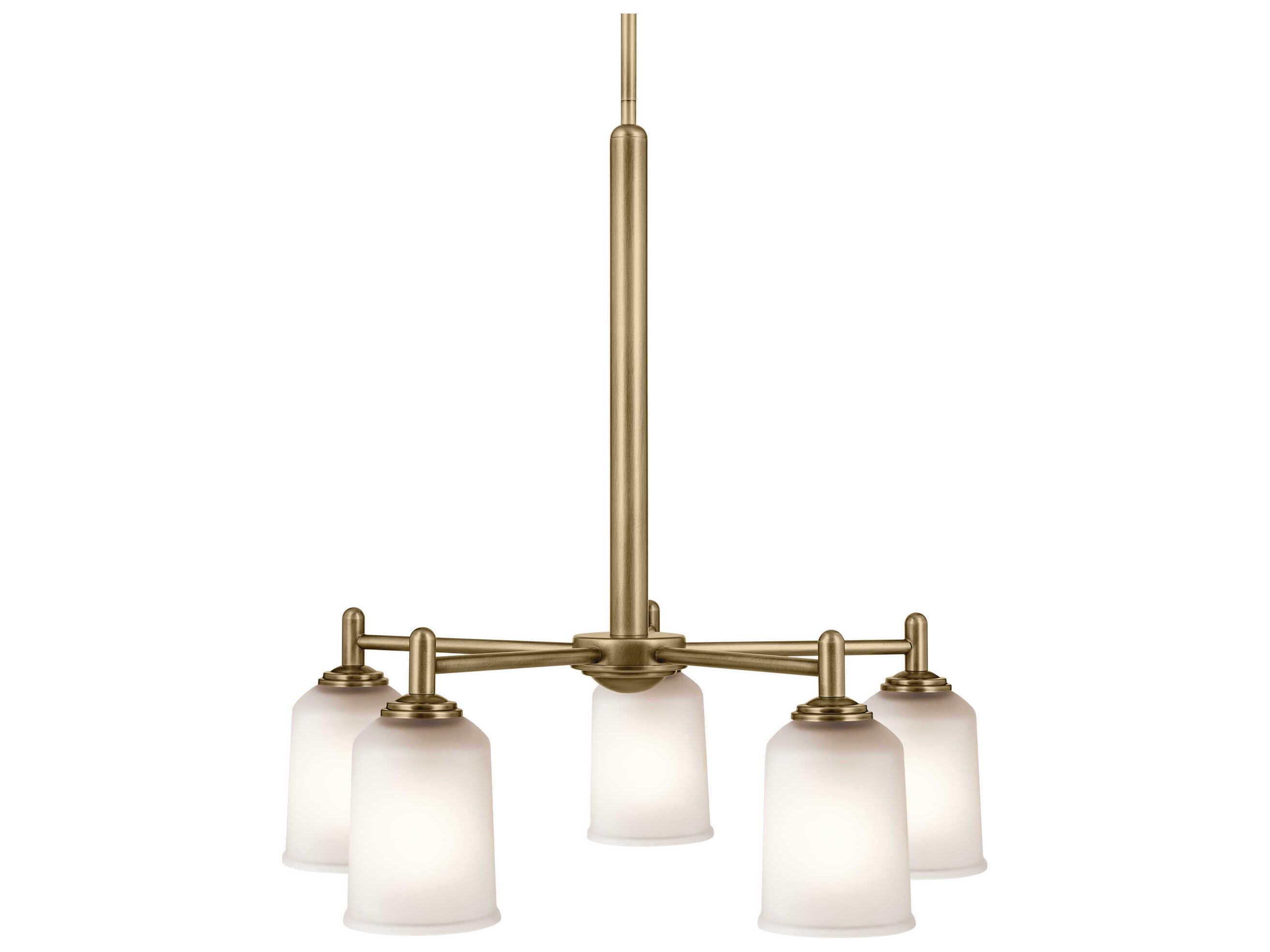 Kichler Shailene 5-Light Natural Brass Chandelier