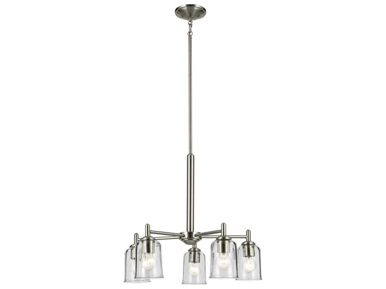 Kichler Shailene 5-Light Brushed Nickel Bell Chandelier