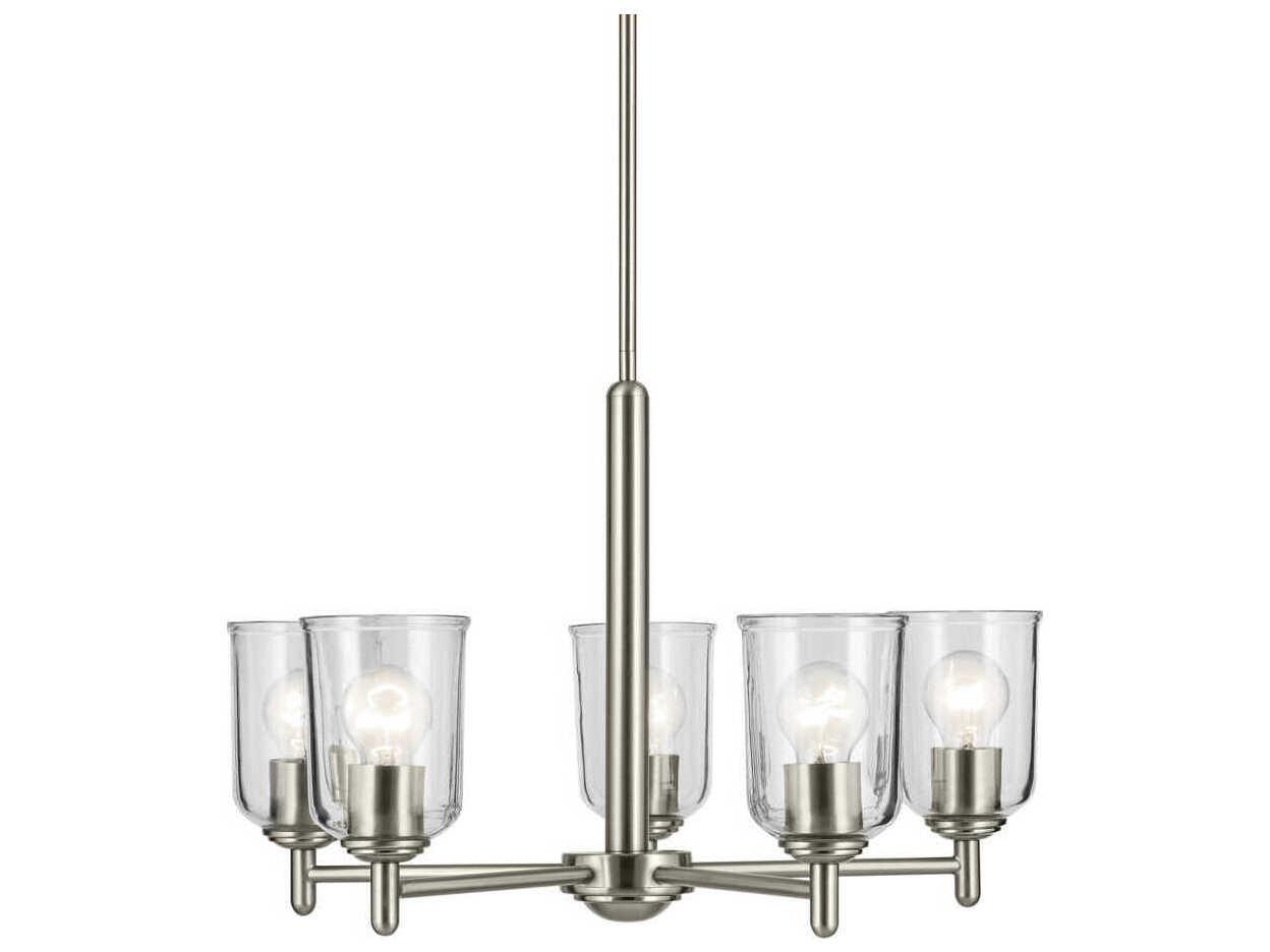 Kichler Shailene 5-Light Brushed Nickel Bell Chandelier