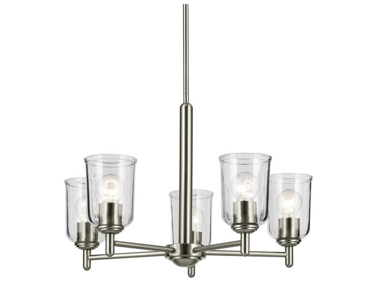 Kichler Shailene 5-Light Brushed Nickel Bell Chandelier