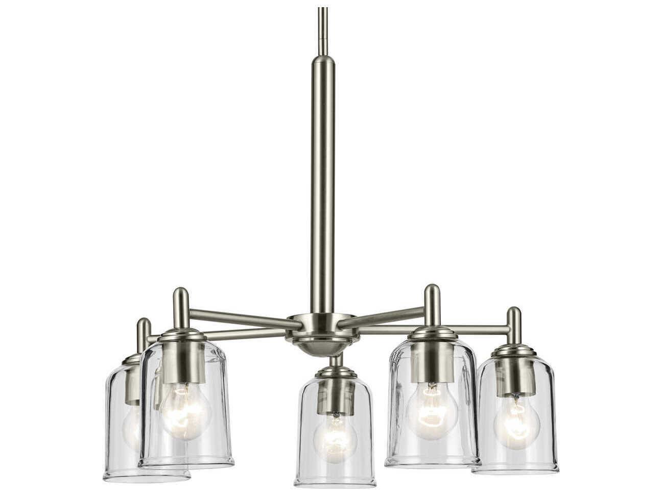 Kichler Shailene 5-Light Brushed Nickel Bell Chandelier