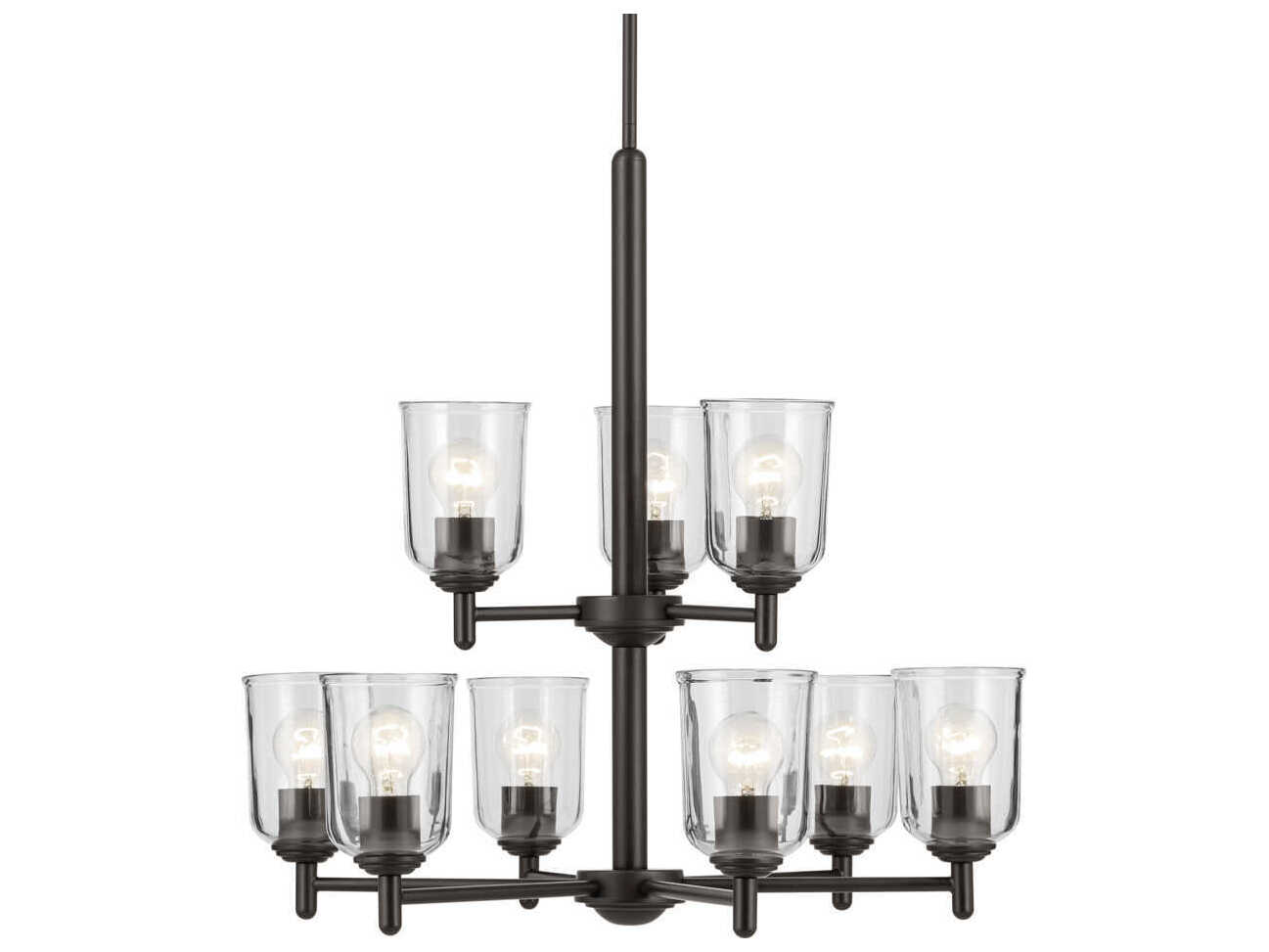 Kichler Shailene 9-Light Olde Bronze Bell Chandelier