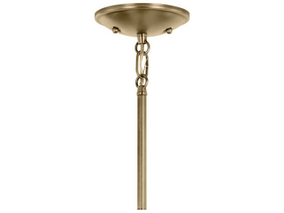Kichler Shailene 1-Light Natural Brass Bell Mini Pendant