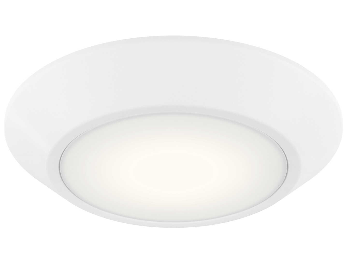 Kichler Horizon 1-Light White Flush Mount