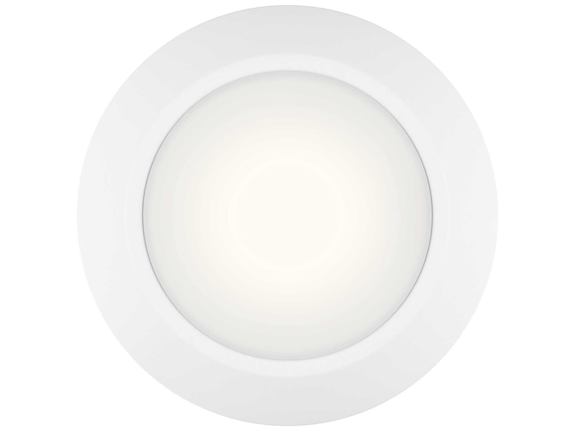 Kichler Horizon 1-Light White Flush Mount