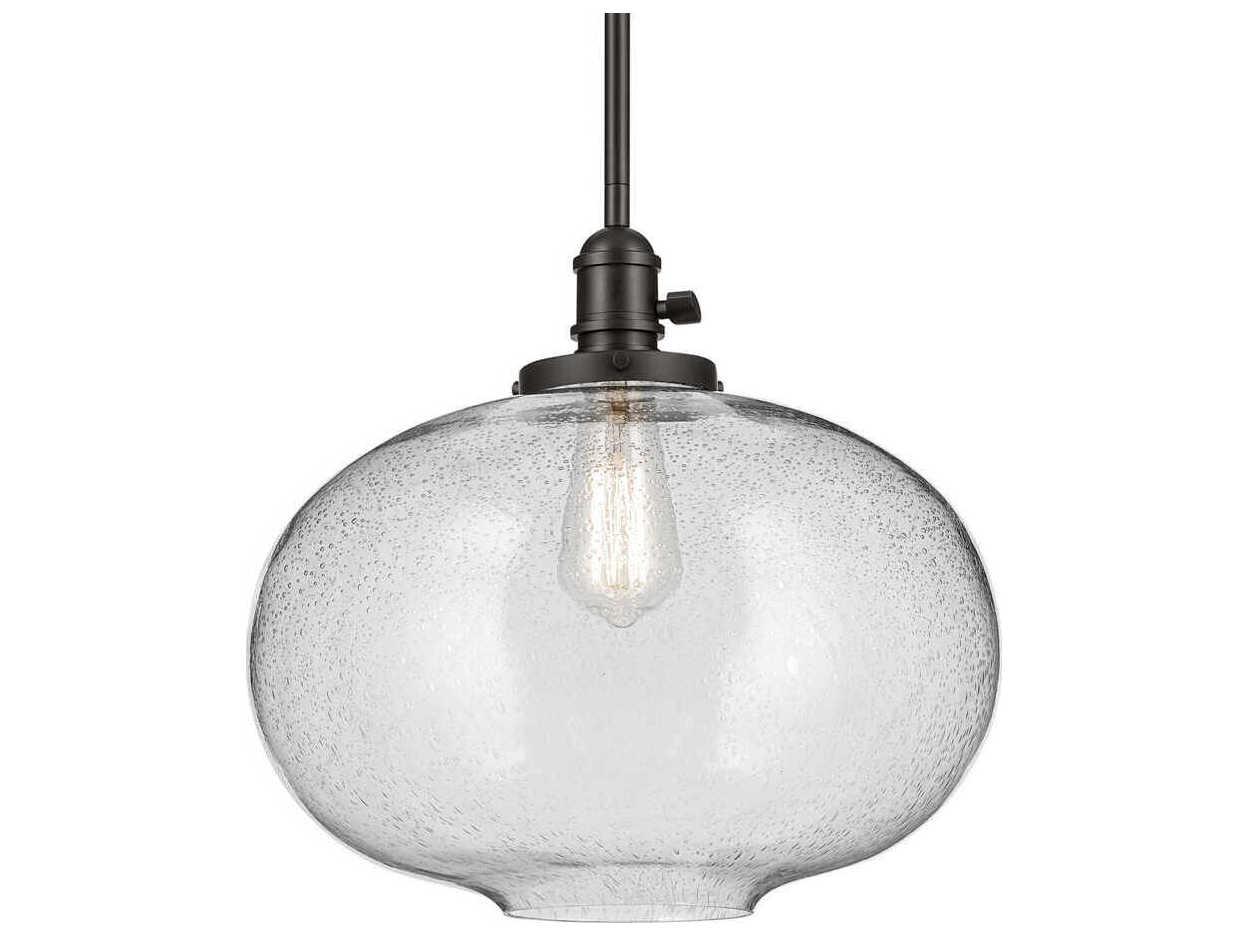 Kichler Avery 1-Light Olde Bronze Black Globe Pendant