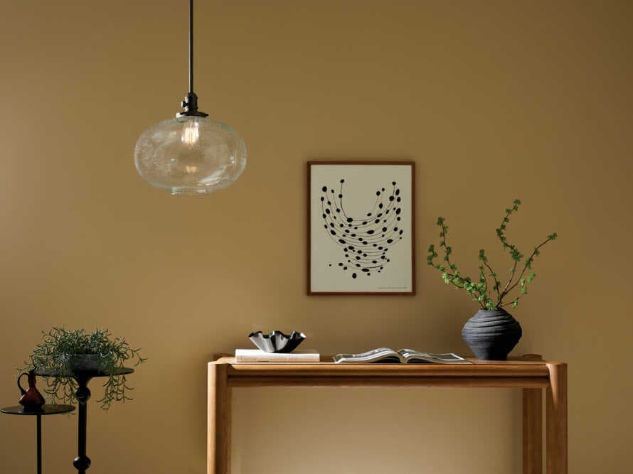 Kichler Avery 1-Light Olde Bronze Black Globe Pendant
