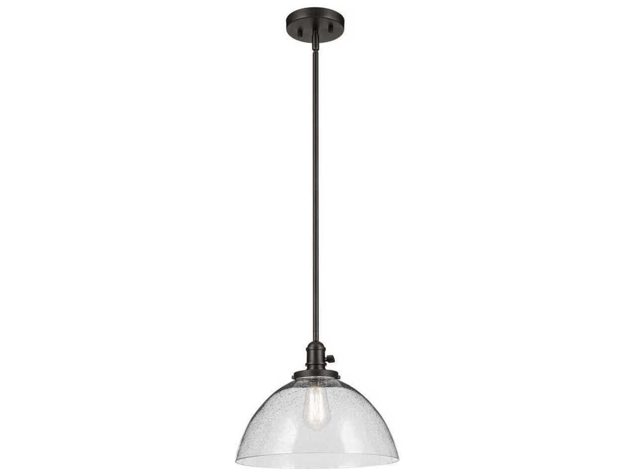 Kichler Avery 1-Light Olde Bronze Black Dome Pendant