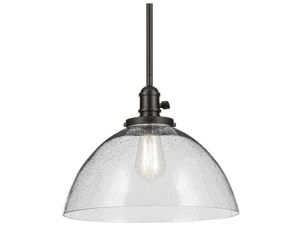Kichler Avery 1-Light Olde Bronze Black Dome Pendant