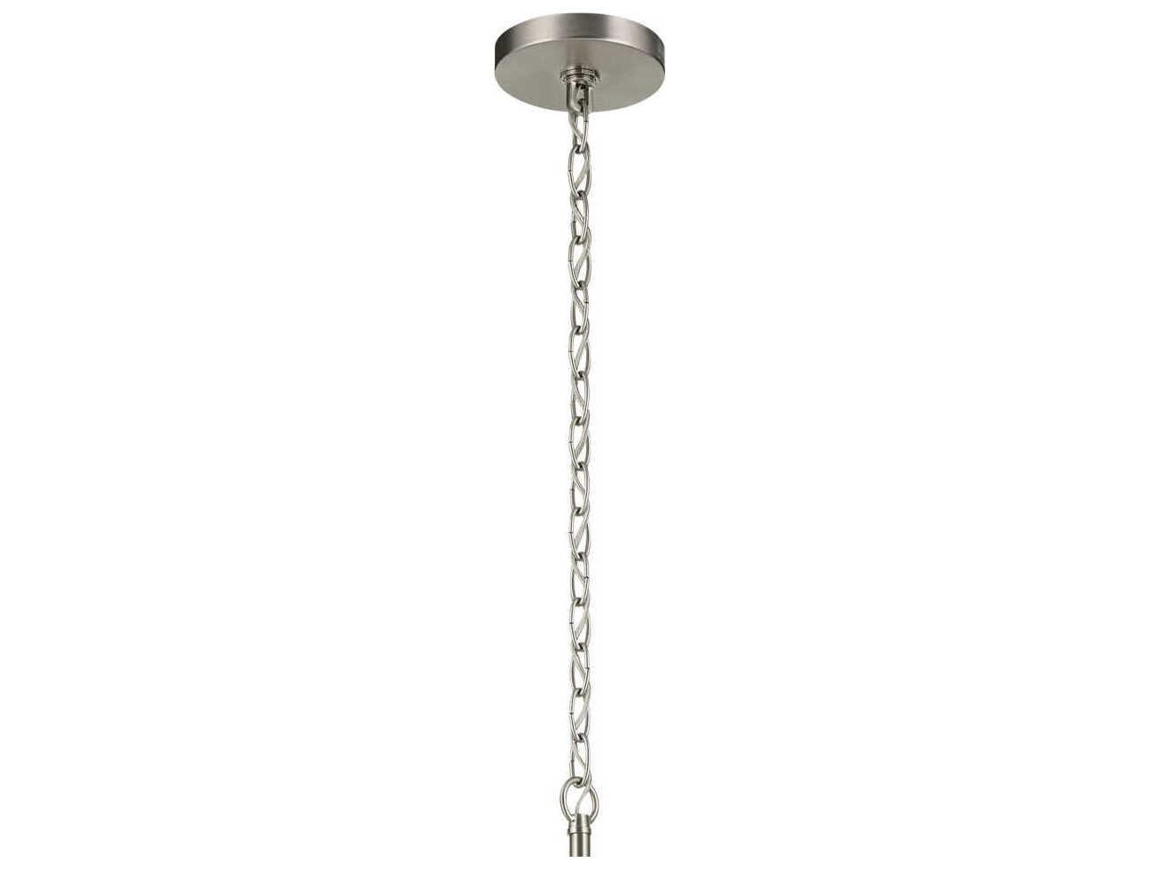 Kichler Crosby 6-Light Brushed Nickel Candelabra Cylinder Chandelier