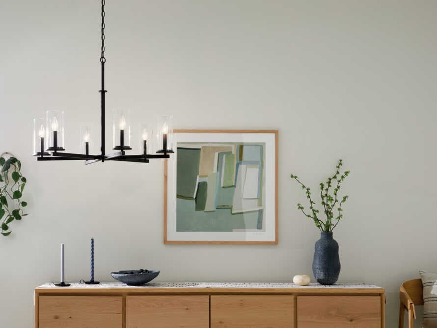 Kichler Crosby 6-Light Olde Bronze Candelabra Cylinder Chandelier