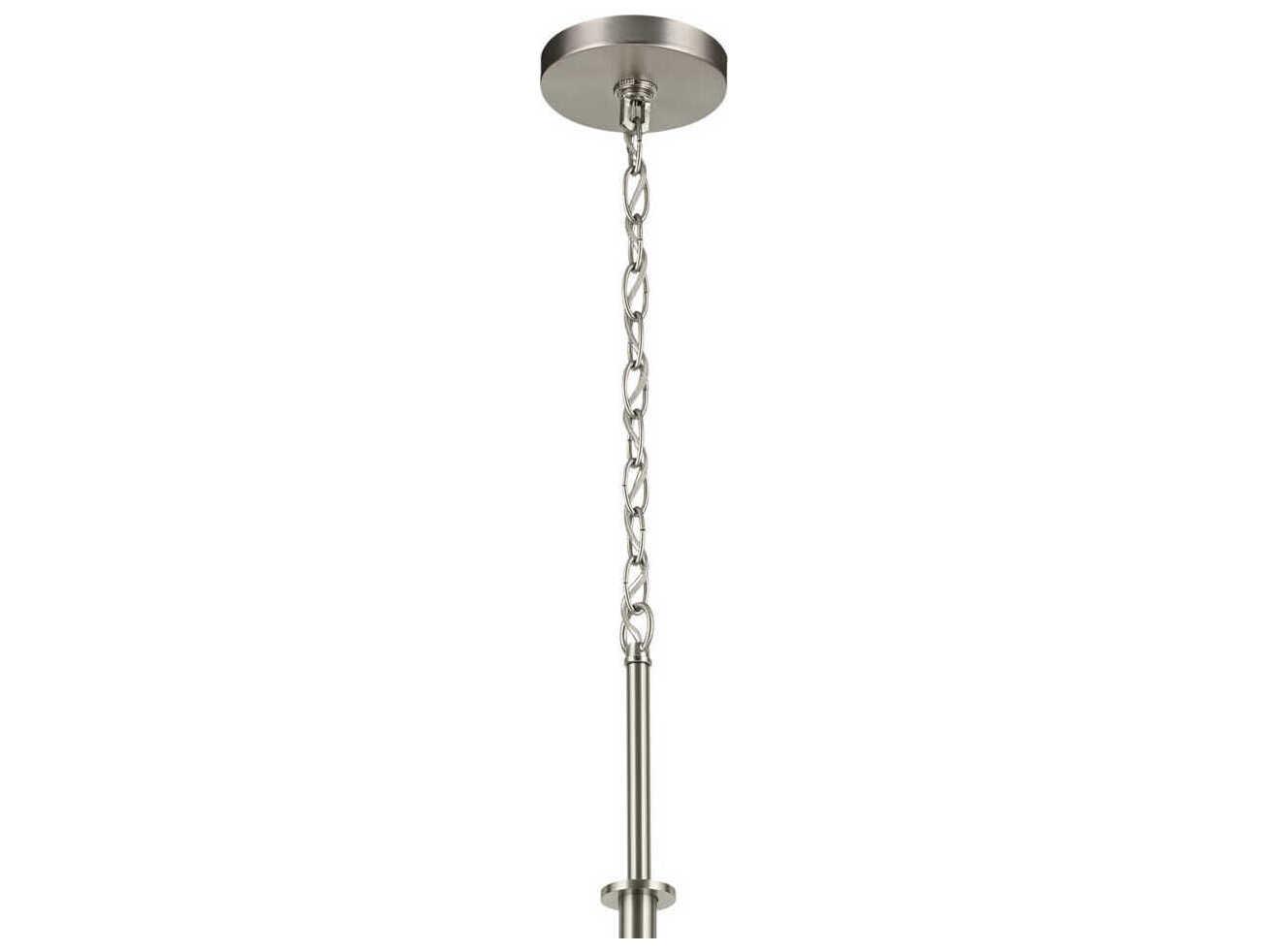 Kichler Crosby 9-Light Brushed Nickel Candelabra Cylinder Tiered Chandelier