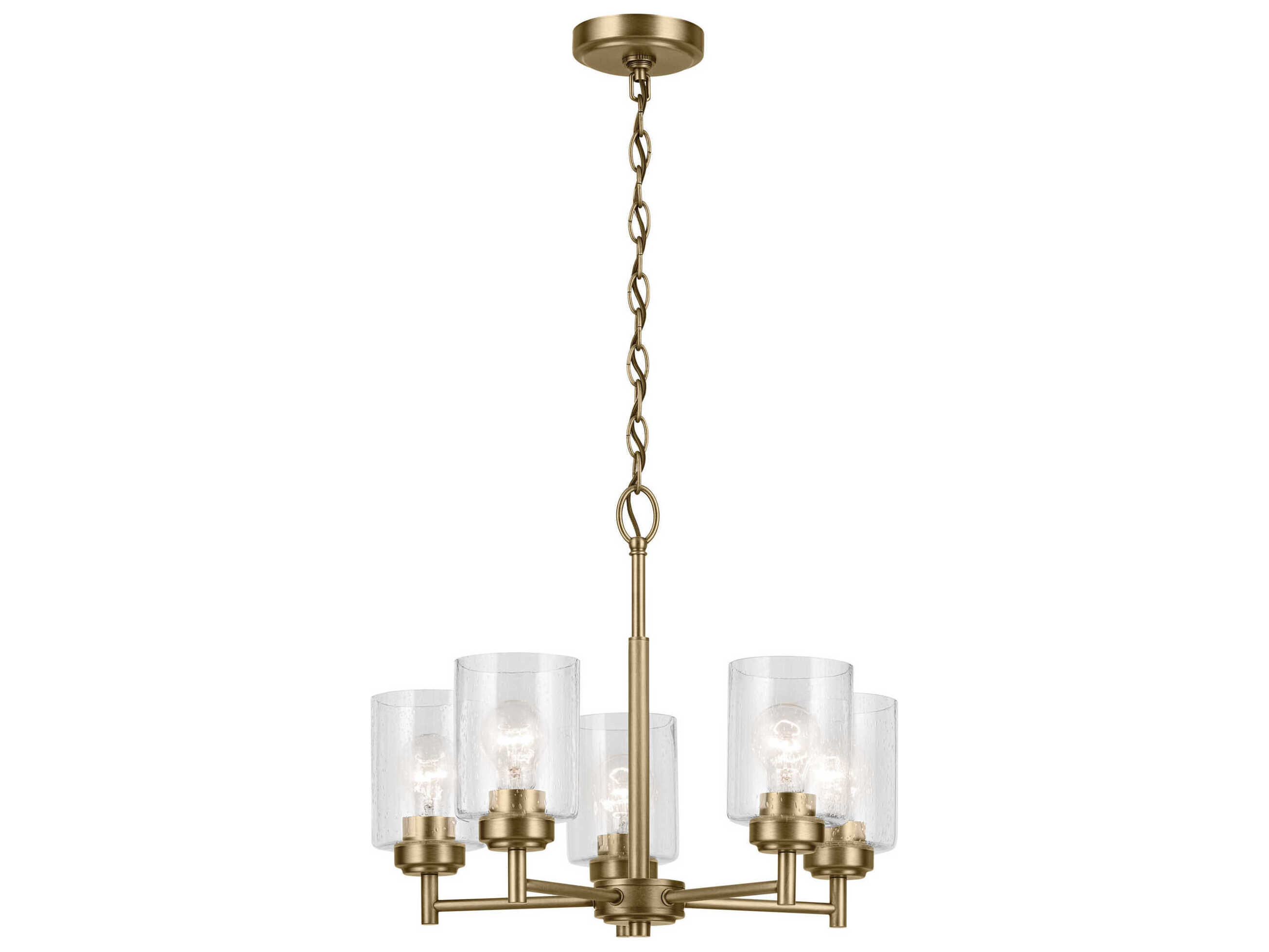 Kichler Winslow 5-Light Natural Brass Chandelier