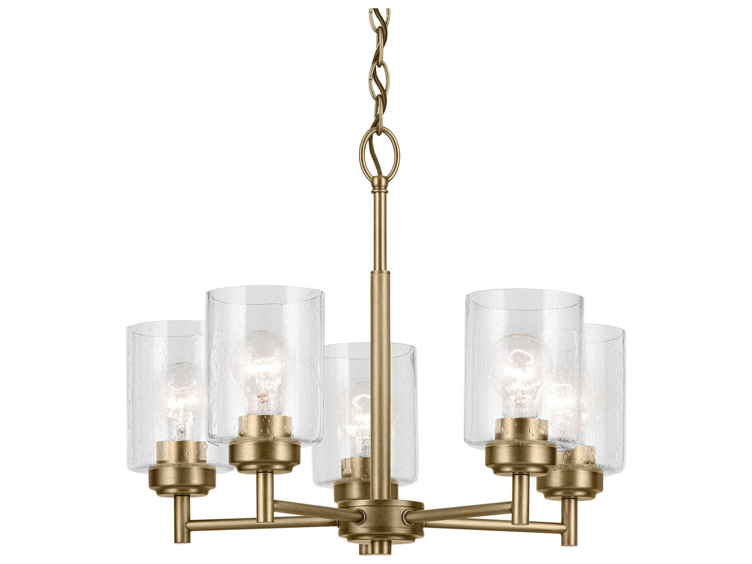 Kichler Winslow 5-Light Natural Brass Chandelier