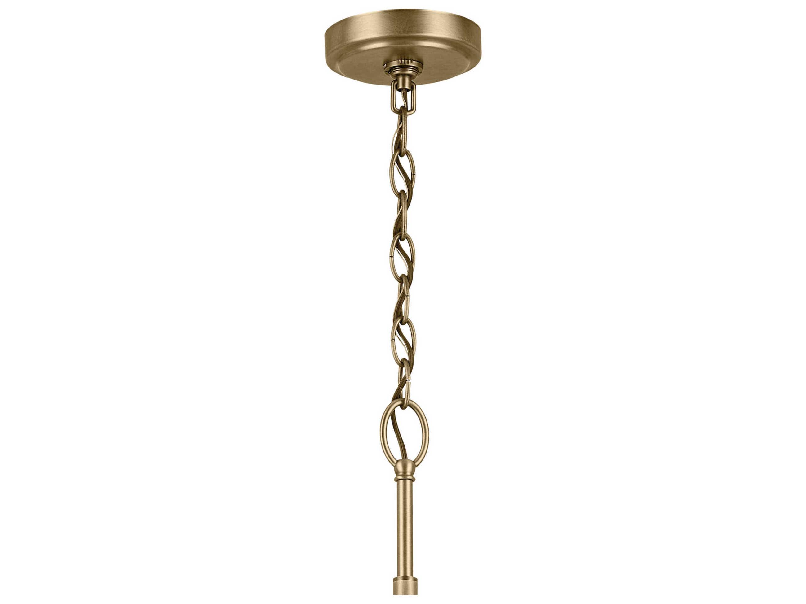 Kichler Winslow 9-Light Natural Brass Chandelier