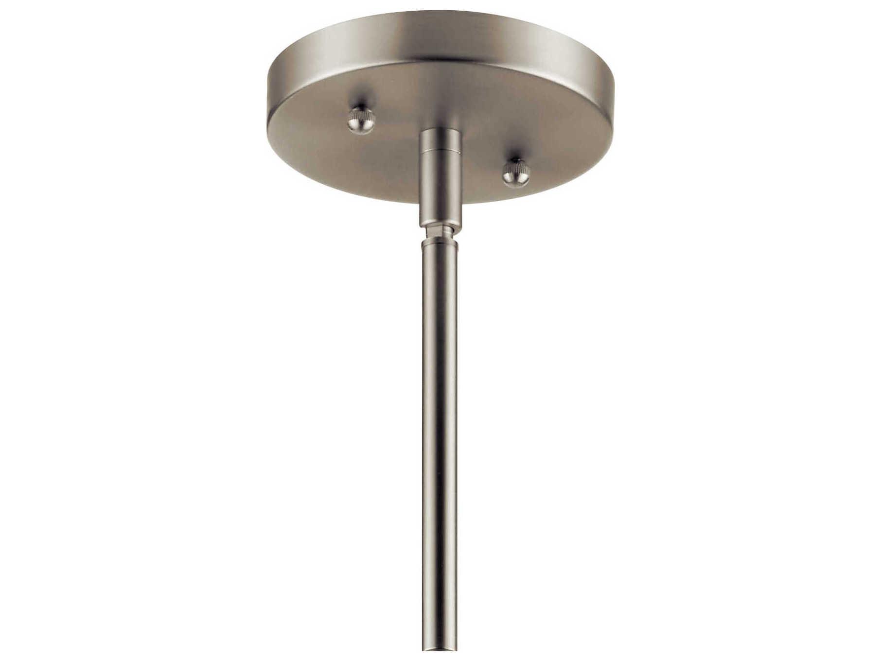 Kichler Valserrano 1-Light Black Nickel Glass Bell Mini Pendant